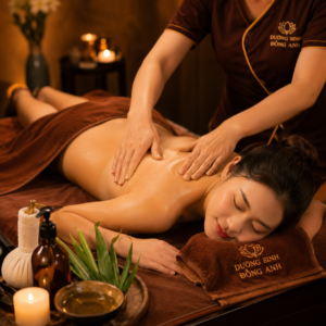 Giúp giảm đau mỏi, thư giãn toàn thân, lưu thông khí huyết. Kỹ thuật chuyên sâu kết hợp tinh dầu, mang lại cảm giác nhẹ nhàng, cơ thể khỏe khoắn, tinh thần sảng khoái.